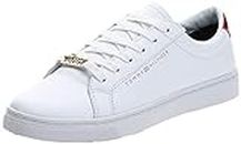 Tommy Hilfiger Women's Essential Sneaker Sneaker, White, 7.5 UK