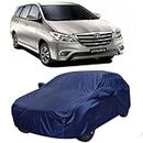 Polymaxx TFT-Water Resistant/Dustproof Cover for Toyota Innova[Model Year : 2012-2015]-Triple Stitched Elastic Hem Full Body Protection (Navy Blue)