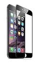 Dashmesh Shopping® 3D Tempered Glass ShatterProof (Full Body Glue) (Edge to Edge) Screen Protector for Apple iPhone 6 Plus (Black)