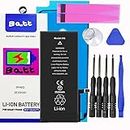 Batt® High Capacity Battery Kit for iPhones Includes All Stickers & MAGNETIC Tools Battery Replacement for iPhone (iPhone 6)