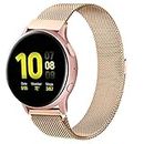 ZGCE Compatible with Samsung Galaxy Watch Active/Active 2 40 mm/44 mm Bracelet, 20 mm Stainless Steel Mesh Metal Watch Strap for Gear Sport/S2 Classic/Garmin Vivo Active 3/Watch 3 41 mm, 20mm, 1, 1