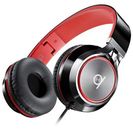  Auriculares plegables con aislamiento de ruido en la oreja CL750 con cable con micrófono y rojo