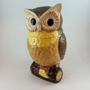 80s DAVIDS COOKIES Kitchen Collectable Ceramic OWL Biscuit JAR Canister 10.5” 