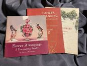 Lote Antiguo de Libros de Arreglos Florales de Laura Lee Burroughs Juego Completo de 3 Volúmenes 