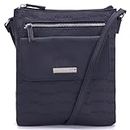 Nautica Sling Bag for Women and Girls | Women Sling Bags | Spacious Compartment | Crossbody Bag For Women with Zipper & Adjustable Strap | Idle Size, Black