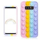 oqpa for Samsung Galaxy Note 8 Case Cartoon Kawaii Cute Fun Funny Silicone Design Cover for Girls Kids Boys Teen,Fashion Cool Unique Cases Fidget Aesthetic Color Bubble(for Samsung Galaxy Note 8)