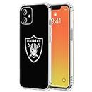 TRISTO Compatible with iPhone 11 Case for Raiders Silicone Shockproof Scratch Resistant Case Cover for Football Sports Fan Gift (tx, 11)