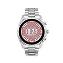 Michael Kors Women's GEN 6 Bradshaw Smart Watch with Stainless Steel Strap, Silver, 22 (Model: MKT5139V)