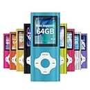 Mymahdi MP3/MP4 Portable Player,Lightblue with 1.8 Inch LCD Screen and Memory Card Slot,MAX Support 128GB Memory Card