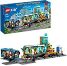 LEGO City Stazione Ferroviaria, Con Biglietteria, Banchina, Bus Giocattolo,... 