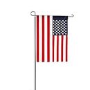 Evergreen Flag Oversized Metal Outdoor Flag Stand 7-Feet Tall & 40-Inch Wide | Sturdy 5 lbs Solid Steel | Black | Fits 3x5 and Smaller American Flag and Seasonal | Home Garden Planter House Décor