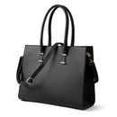 Laptop Bag Women 15.6-Inch Computer Work Handbag Leather Handbag Business Offic