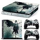 Elton Naruto Uchiha Sasuke Theme 3M Skin Sticker Cover for PS4 Console and Controllers [Video Game]