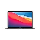Apple Ordinateur Portable MacBook Air 2020 : Puce M1, éCran Retina 13′′, 8 Go de RAM, 256 Go de Stockage SSD, Clavier rétroéClairé, Caméra FaceTime HD, Touch ID; Argent