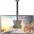 TV Ceiling Mount Adjustable Bracket Fits Most LED, LCD, OLED and Plasma Flat Screen Display 23 to 43 inch, up to 110 lbs, VESA 200 by 200mm (CM2343), Black by WALI