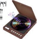 Portable CD Player with Bluetooth, Rechargeable Bluetooth CD Player for CAR FM T