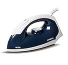 Havells Glydo 1000 watt Dry Iron With American Heritage Non Stick Sole Plate, Aerodynamic Design, Easy Grip Temperature Knob & 2 years Warranty. (Charcoal Blue)