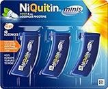NiQuitin Minis Mint 4 mg Lozenges - Effective Smoking Craving Relief - Practical Pocket-Sized Container - Relieve Sudden Cravings - Reduce and Quit Smoking Aid, 60 Mini Lozenges