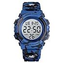 SKMEI Kids Watch, Digital Sports Waterproof Watch for Boys Girls, Outdoor Multifunction Chronograph with Colorful LED Backlight Analog Watches for Children