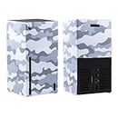 Mcbazel Magentic Cover for Xbox Series X Console Only, Easy Installation Magnetic Protective Case for Xbox Series X - Camouflage Gray