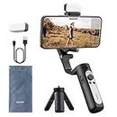 hohem Smartphone Gimbal iSteady XE Kit 3-Axis Cell Phone Stabilizer for iPhone 14 13 Pro Max & Android, Include Fill Light, One-Key Inception Youtuber, Vlog, Video Record, Live Stream(2023 Black Kit)