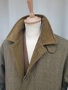 BOUVY Country Coat Manteau 40-42/50-52 Green Wool Italy Quilted Chasse Hunting