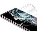 [2Pcs] Film de Protection d'écran Hydrogel pour Samsung Galaxy S22 Ultra 5G, [ HD] Film Protecteur TPU Souple