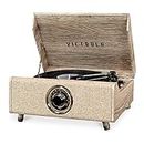 Victrola's 4-in-1 Highland Bluetooth Record Player with 3-Speed Turntable with FM Radio (VTA…