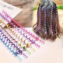6pcs Teens Gradient Color Phone Cord Hair Clips, Girls Hair Styling Tools Twist Braid Hair Accessories
