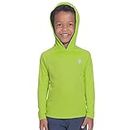 Boys Outdoor Recreation Sweatshirts Hoodies Sun Protection UPF 50+ Athletic Tops Grass Green