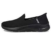 Skechers Women's Go Walk Arch Fit 2.0 - Delara Black Low Top Sneaker Shoes 9