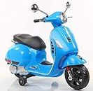Vespa Scooter for Kids,2024 Edition, Ride on Electric Scooter for Kids Age groop 3 to 7 Years, with Foot Accelerator, Pink & Red Color (Blue)