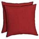 Arden Selections Outdoor Toss Pillow (2 Pack) 16 x 16, Ruby Red Leala