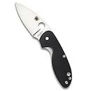 Spyderco Efficient Value Knife with 2.98" Stainless Steel Drop-Point Blade and Durable Black G-10 Handle - PlainEdge - C216GP