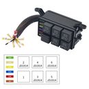 Automotive Fuse Relay Box Prewired 12V Waterproof Relay Block 6 Fuse 6 Relay 