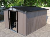 10x12 FT Extra Large Metal Outdoor Storage Shed Heavy Duty Tool Storage House