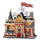 Lemax Led Tea Lighted Building with Santa Claus Tea with Mrs. Claus in Resin