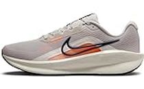 Nike Men's Downshifter 13 Running Shoe, Lt Iron Ore Thunder Blue Total Orange, 6.5 UK