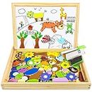 COOLJOY Giochi Montessori 2 Anni | Puzzle Magnetico Giochi Bambini 2 3 4 Anni | Animali Lavagna Magnetica per Bambini | Puzzle Regalo Bambino-Bambina 3 Anni