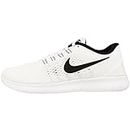 Nike WMNS Free RN Flyknit 2018 942839-100 White/Black/Pure Platinum Women's Running Shoes (9.5)