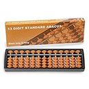 Digital Standard Abacus-20 cm-Professional 13-Column Soroban Calculator (Functional and Educational Tool)