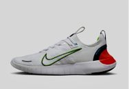 Nike Free RN SE Men Running Shoes White/Picante Red - UK 11.5. RRP £125