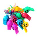 100 pz palline da calcio fischietto plastica sfusa giocattolo sportivo per bambini