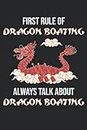 Première règle de Dragon Boating - Notebook de bateaux Dragon: Ordinateur portable DIN A5 (6x9) pour ramer et pagayer avec 120 pages lignées et jours de jours pour le journal (French Edition)