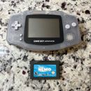 Nintendo Game Boy Advance AGB-001 Glacier Clear Handheld System GBA