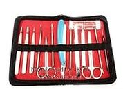 Medicross Dissection Set Made For Stainless steel Use Madical Students Biology, Anatomy, Veterinary Set Of 14 Instruments