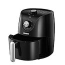 Devanti Air Fryer, 2.5L 1200W Stainless Steel Airfryer Electric Cooker Deep Fryers Rack Silicone Baking Basket Kitchen Oven Household Small Kitchens Appliances, Auto Shut-off