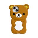 Cartoon Bear Cute Silicone Soft Phone Case Cover for iPhone 11 12 13 15 Pro Max