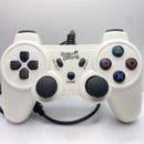 Manette Filaire Ps3 PC Video Games Gaming Controller USB Cable Blanc White