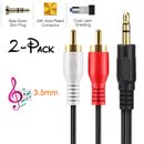 Premium RCA Cable 3.5mm Male to 2RCA Audio Stereo Y Splitter Cable For Tablet PC